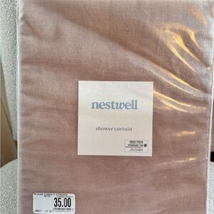 New Nestwell Pink Shower Curtain 54x80